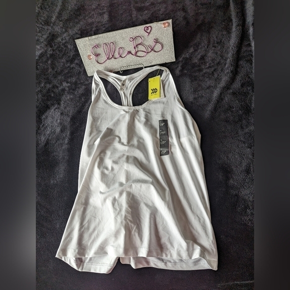 NWT Essential Racerback Tank White M, XXL - Picture 1 of 2